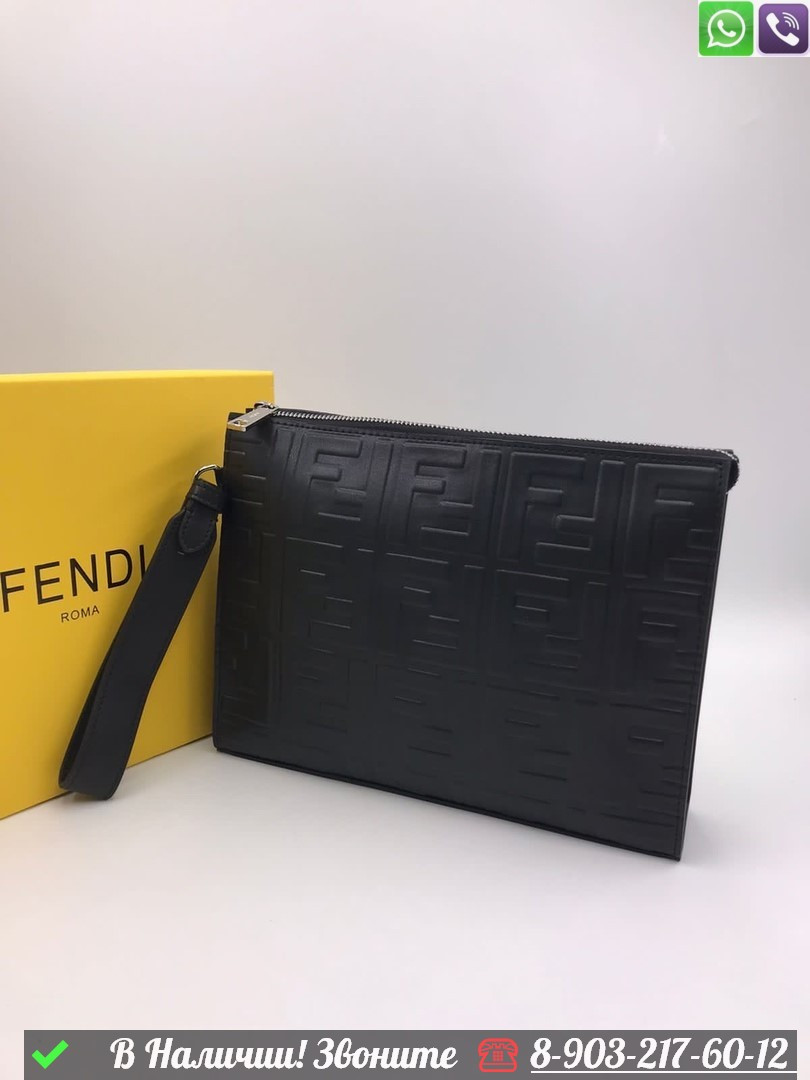 Сумка мужская Fendi Коричневый - фото 3 - id-p99231968