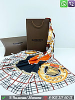 Платок Burberry шелковый в клетку