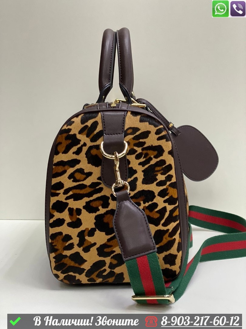 Дорожная сумка Gucci Ophidia леопардовая - фото 3 - id-p99229997