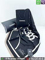 Палантин Chanel кашемировый с логотипом