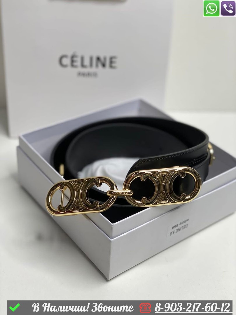 Ремень Celine кожаный - фото 3 - id-p99230052