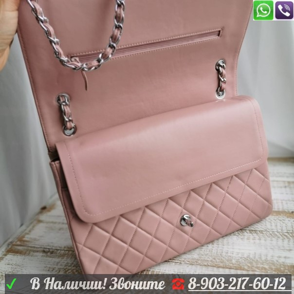 Chanel Сумка Jumbo 2.55 Flap 30 см Светло-розовый - фото 2 - id-p99226467