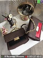 Louis Vuitton Сумка с цветным карманом Темно-коричневый