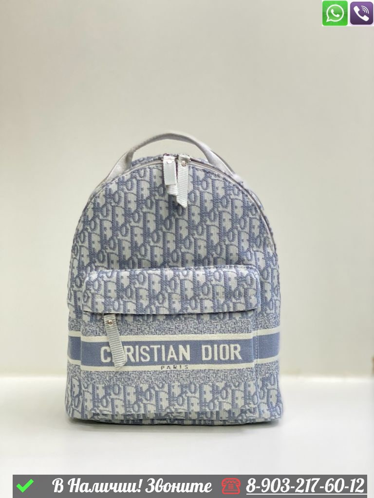 Рюкзак Dior тканевый серый - фото 3 - id-p99230069