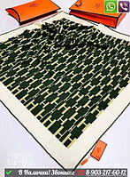 Платок Louis Vuitton шелковый с вензелями Красно-черный