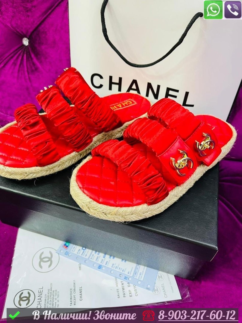 Босоножки Chanel кожаные - фото 4 - id-p99231139