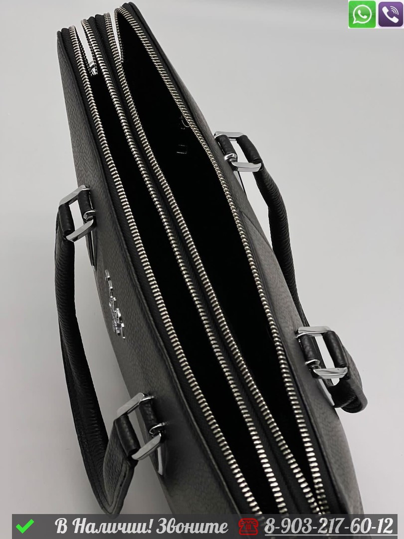Портфель Prada кожаный черный - фото 6 - id-p99232109