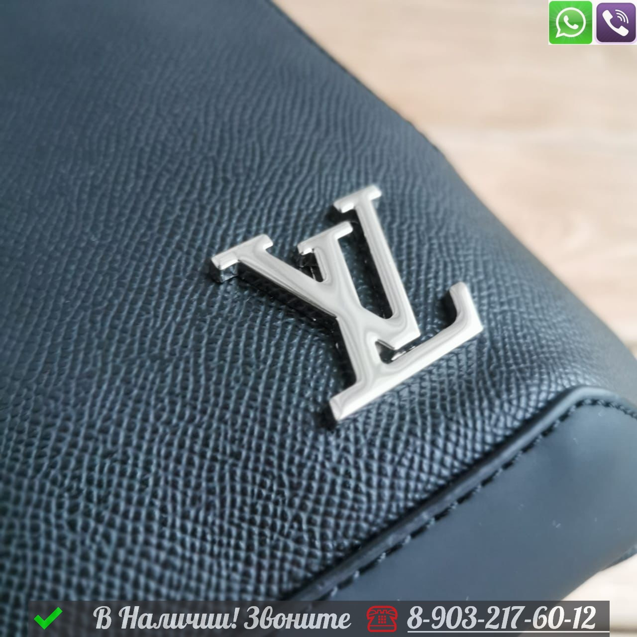 Сумка слинг Louis Vuitton Avenue Sling черная - фото 5 - id-p99229176