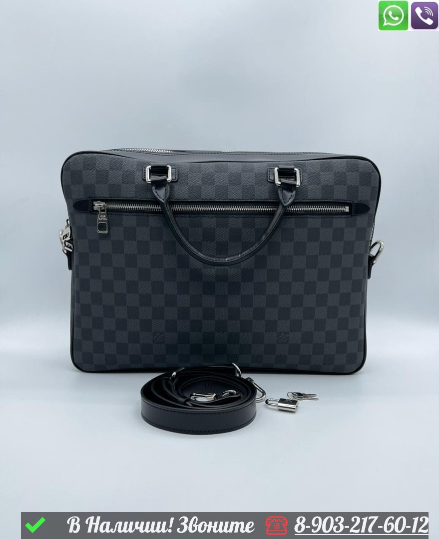 Портфель Louis Vuitton Porte Documents Voyage PM черный - фото 3 - id-p99232160