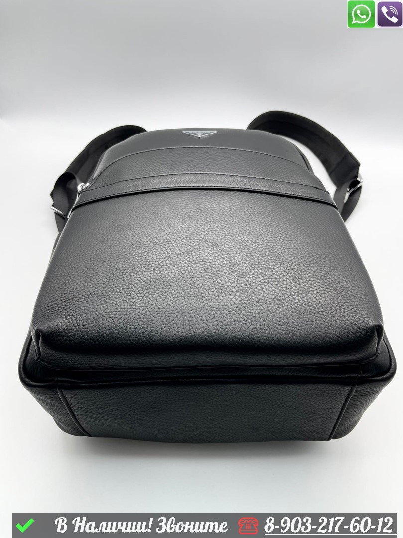 Рюкзак Prada кожаный черный - фото 5 - id-p99232168