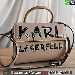 Сумка Karl Lagerfeld IKON бежевая