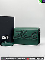 Сумка Karl Lagerfeld Signature Зеленый