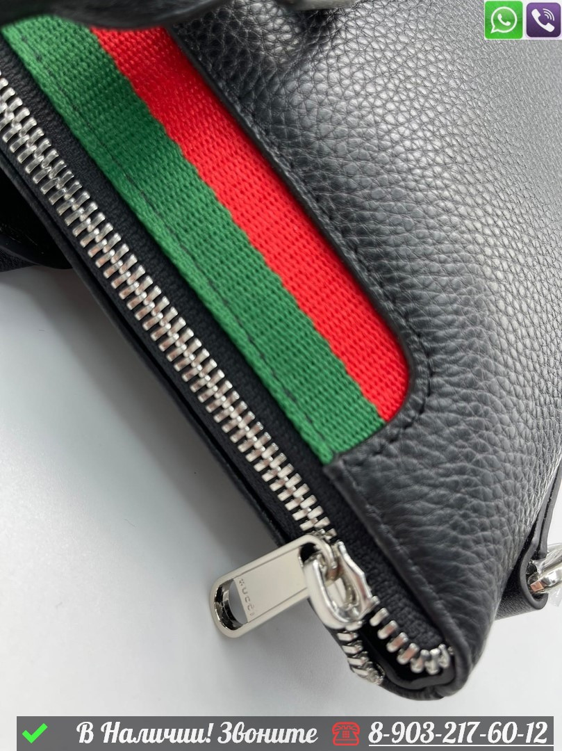 Портфель Gucci кожаный черный - фото 4 - id-p99232200