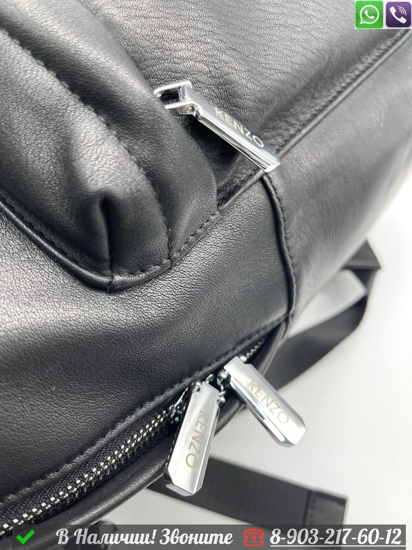 Рюкзак Kenzo кожаный черный - фото 2 - id-p99232201