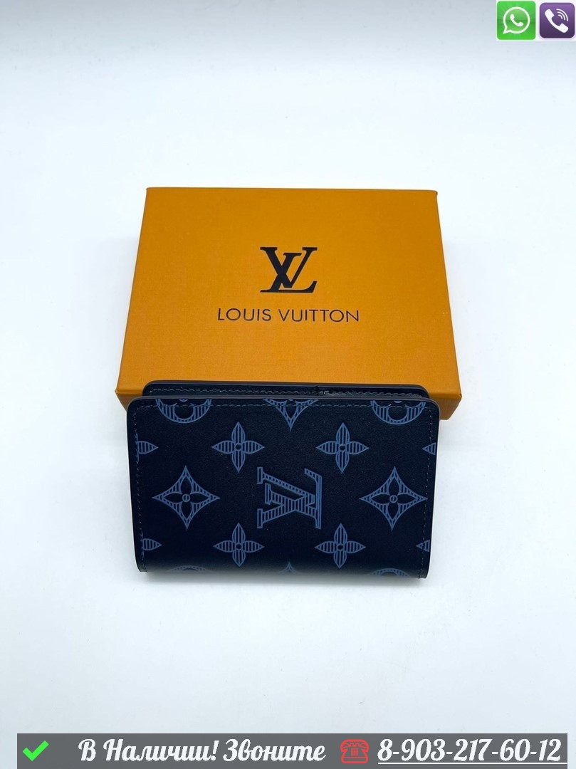 Картхолдер Louis Vuitton синий - фото 1 - id-p99232208