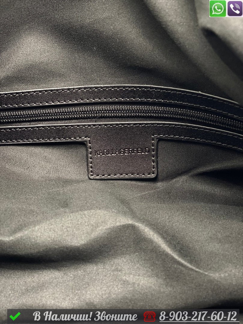 Дорожная сумка Karl Lagerfeld черная - фото 7 - id-p99230233