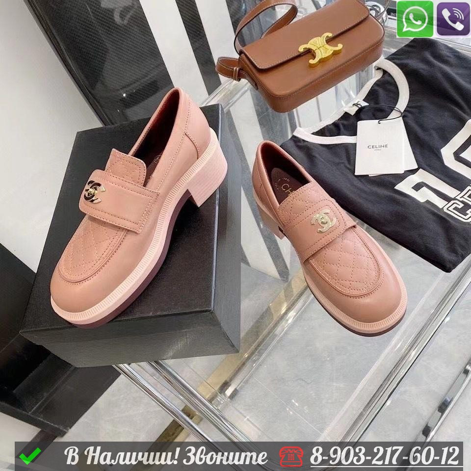 Лоферы Chanel кожаные - фото 2 - id-p99233308