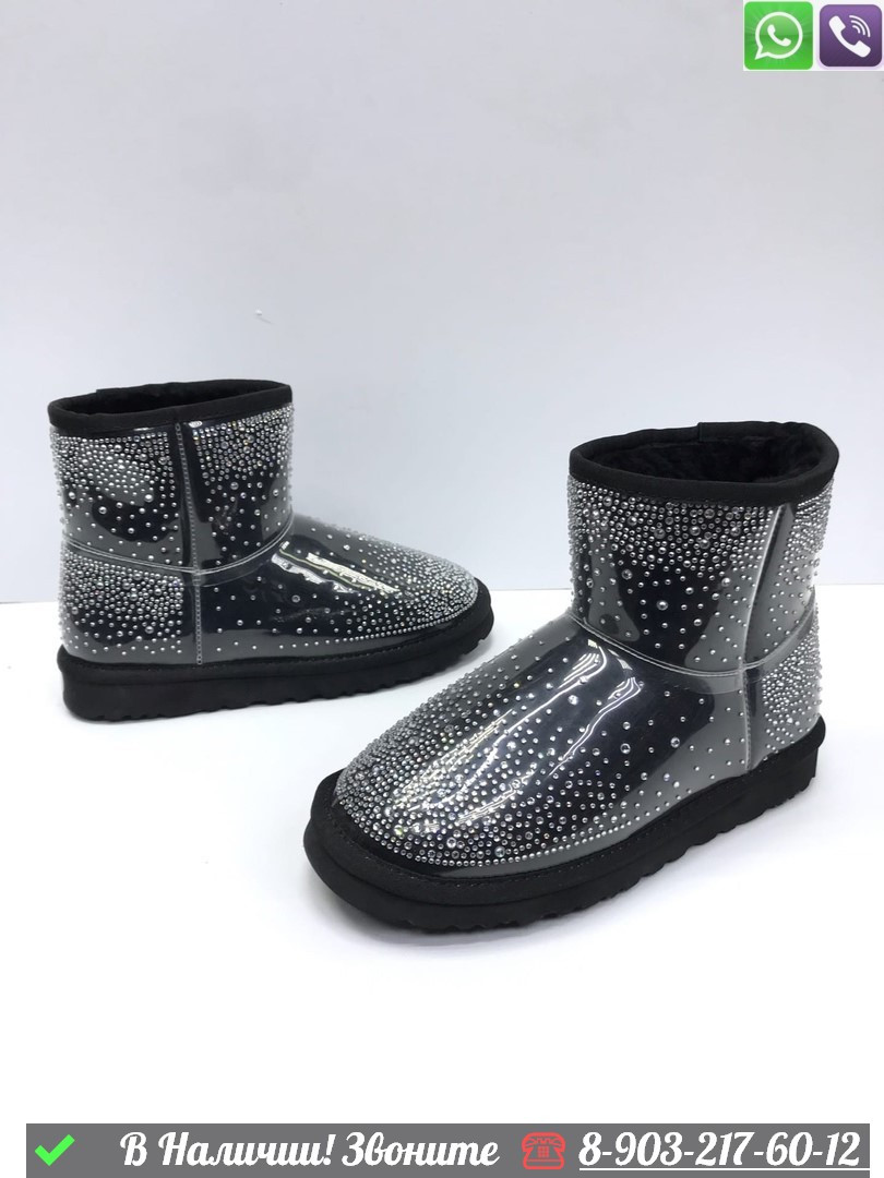 Угги UGG Clasic Mini Clear Черный - фото 8 - id-p99232275