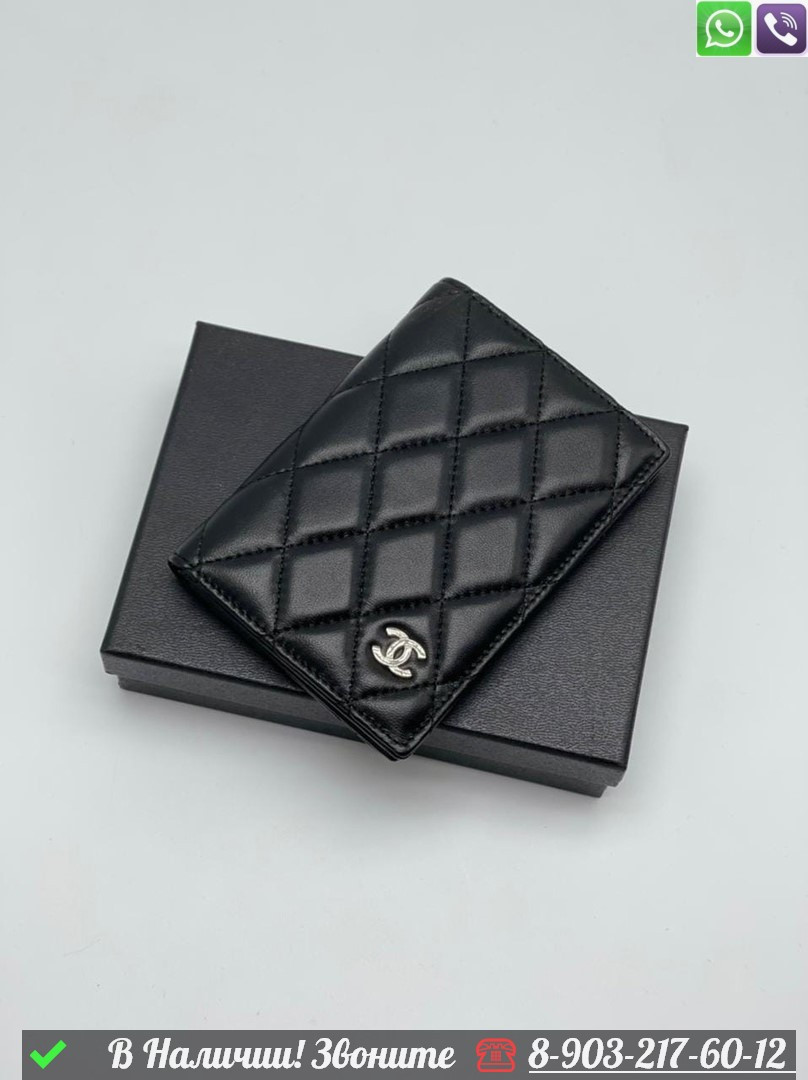 Обложка на паспорт Chanel черная - фото 3 - id-p99230291