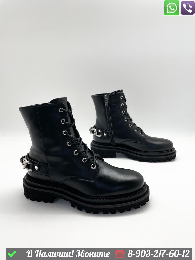 Ботинки Givenchy кожаные черные - фото 3 - id-p99231316