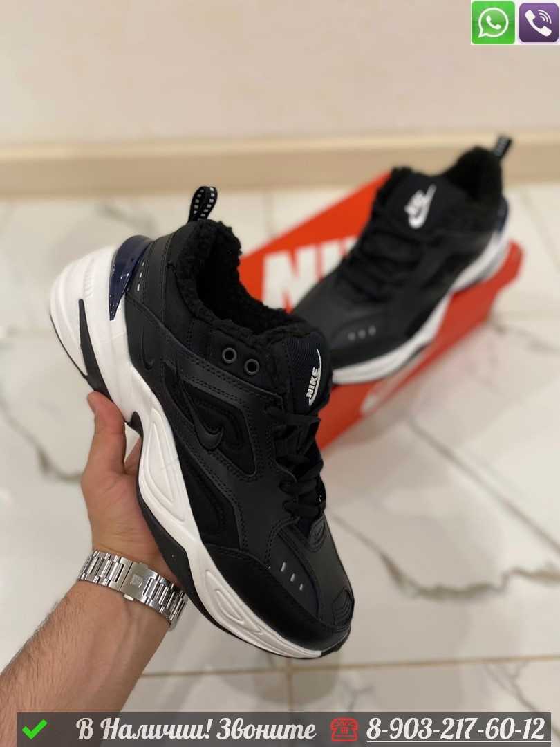 Кроссовки Nike M2K Tekno зимние черные - фото 6 - id-p99232347