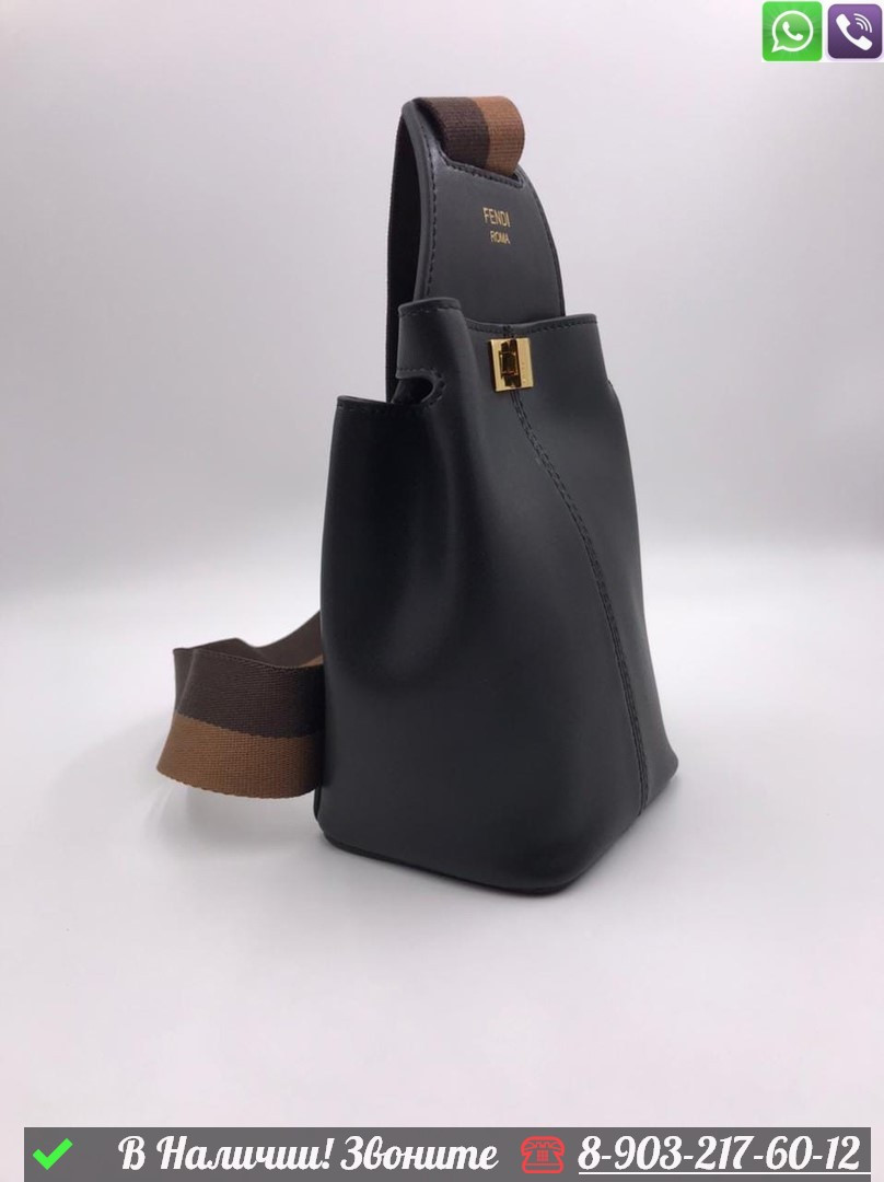 Мини рюкзак Fendi Guitar Черный - фото 6 - id-p99230381