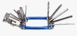 Набор шестигранников + выжимка цепи + звездочка + отвертки. Multitool