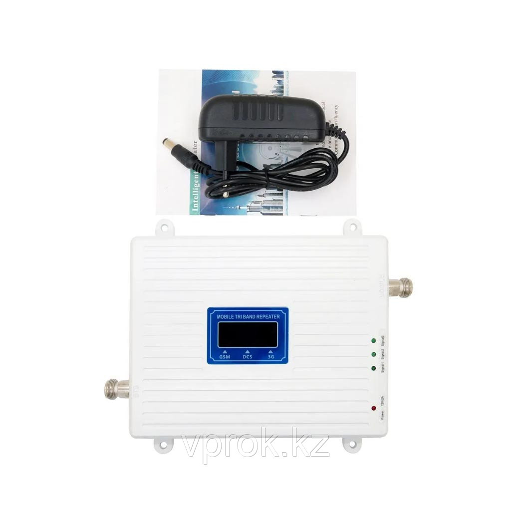 Комплект репитера (усилитель сотовой связи) 4G Sunqar 900/1800/2100 МГц - фото 3 - id-p99241226