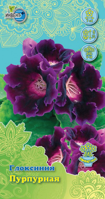 Семена Глоксинии "Пурпурная" Инвент+ - фото 1 - id-p99243669
