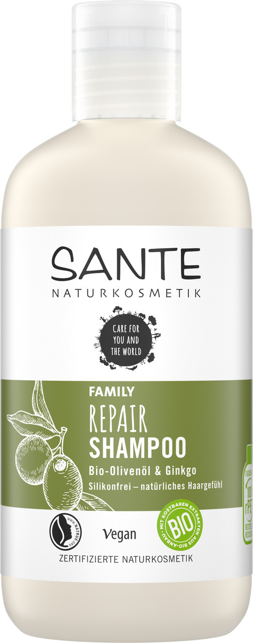 SANTE FAMILY Восстанавливающий Шампунь с Био-Гинкго и Оливой, на розлив