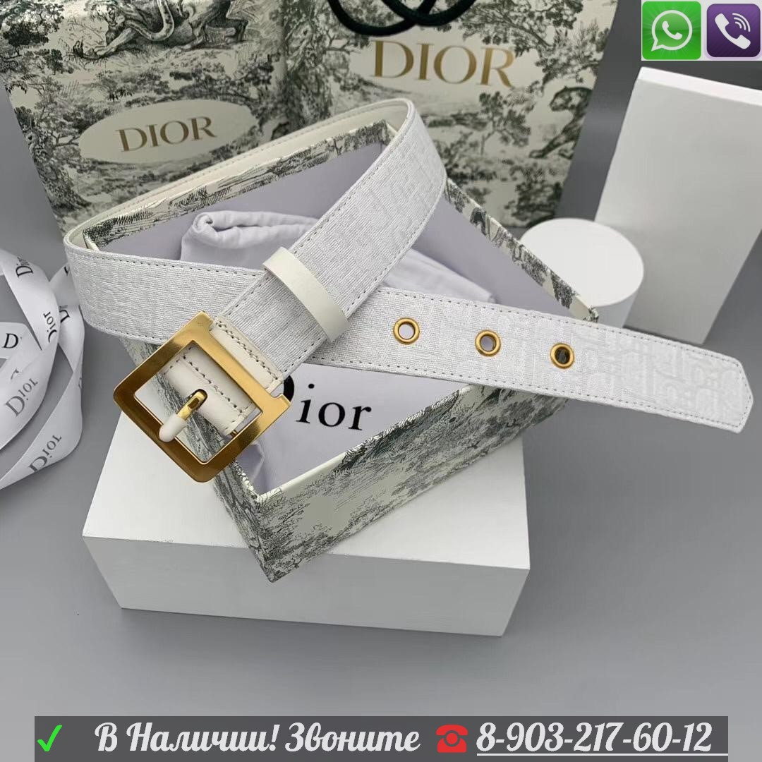 Ремень Christian Dior белый - фото 1 - id-p99210115