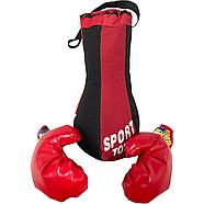 SP-6 Боксерская груша "Америка" с перчаткой в сетке, 41*23см, фото 2