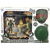 HSY038 Military Force военный набор с маской,фигурки, 15предметов, 62*45см