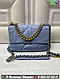 Сумка Chanel flap 19 Голубой Телесный, фото 7