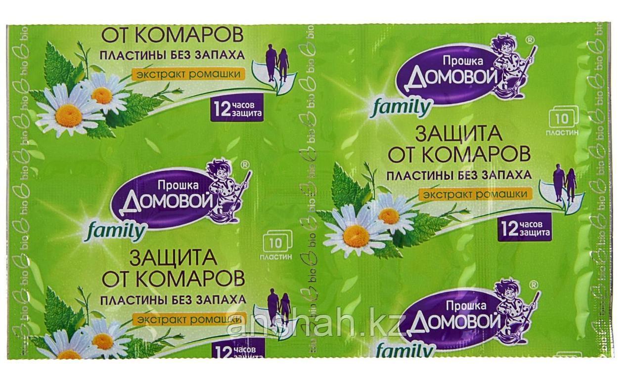Пластины от комаров Family "Домовой", экстракт ромашки