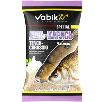 Прикормка линь карась чеснок Vabik Special 1 кг