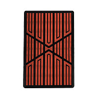 Накладка-подпятник для автоковрика, 25×15 см, ПВХ, крепление, красный
