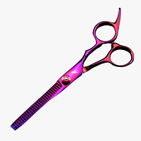 Профессиональные 6-дюймовые филировочные ножницы Freelander для волос (фиолетовые)