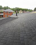 Гибкая черепица RUFLEX Дранка Тёмная ночь, СБС модифицированный битум, т.+7 777 47 000 41, фото 2