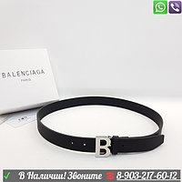 Ремень Balenciaga Hourglass Серебристый