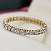 Золотое  кольцо с бриллиантами 0.76Ct SI1-SI2/H, VG-Cut, фото 4