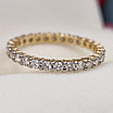 Золотое  кольцо с бриллиантами 0.76Ct SI1-SI2/H, VG-Cut, фото 9