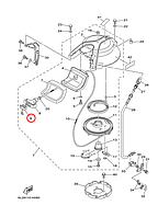 Крышка ручки кикстартера Yamaha OMAX Y 5-90 6F51577902