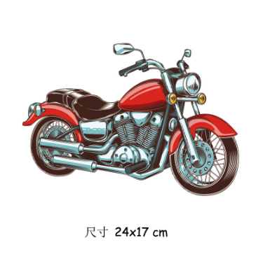 Термонаклейка "Мотоцикл ", 24*17 см - фото 1 - id-p99264763