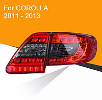 Задние фонари на Corolla 2011-13 VLAND (Красно-Дымчатый)