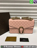 Сумка Dionysus Soho Supreme Клатч черный Нат Кожа Пудровый