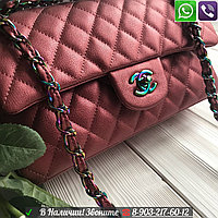 Сумка Chanel 2.55 Flap Клатч Шанель Металлик Розовый