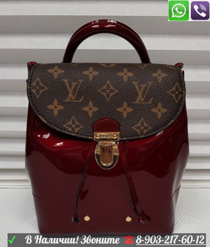 Рюкзак Louis Vuitton Hot Springs Лакированный луи витон - фото 1 - id-p99196828