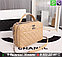 Сумка Chanel 2.55 Top handle Бежевая Шанель Саквояж с ручкой, фото 2