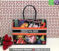 Сумка Dior Book Tote Диор Пляжная Большая Красный